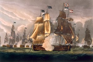 The Battle of Cape St. Vincent, February 14th 1797, engraved by J. Baily for J. Jenkins